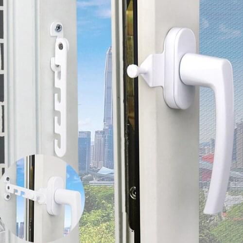New Window Limiter Latch Position Stopper Casement Wind Brace Home Security Door And Windows Sash Lock Child Safety Protection