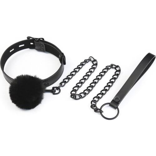 Bdsm Collar Leather And Iron Chain Link bdsm Slave Collars Women Bondage Collar Sex Toys For Couples Adults Sex Restraints