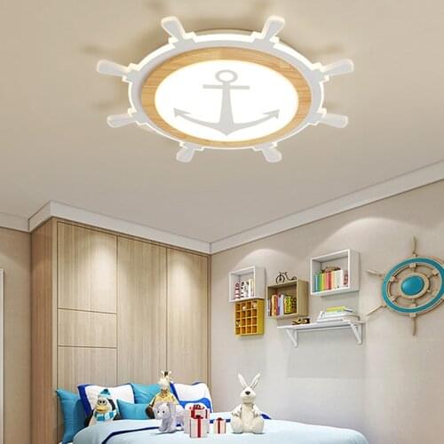 Pirate Ship Ceiling Lights New European Style Cartoon for childrens Room Creative Lighting Environmental Protection Led Lamp