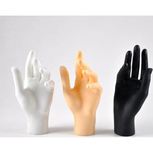 Durable Mannequin Hand Model Female Hand Mannequin Hand Mold Display Stand Set for Jewelry Bracelet Ring Glove Watch Display