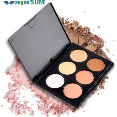 Professional 6 Colors Blush Trimming Set Makeup Contour Blusher Face Powder Palette Foundation Make-up Palette Comestics
