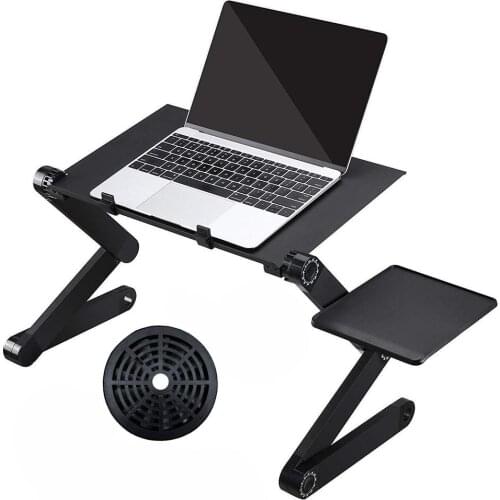 Adjustable and foldable laptop desktop stand Tablet computer with mouse pad Ergonomically designed stand laptop desk