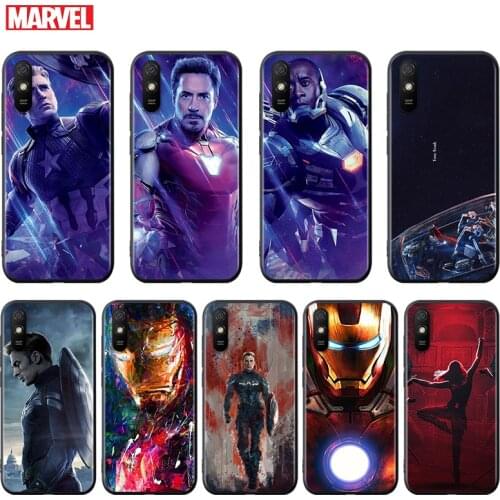 Silicone Cover Avengers super hero cool For Xiaomi Redmi K40 K30i K30T K30S K20 10X GO S2 Y2 Pro Ultra Black Phone Case