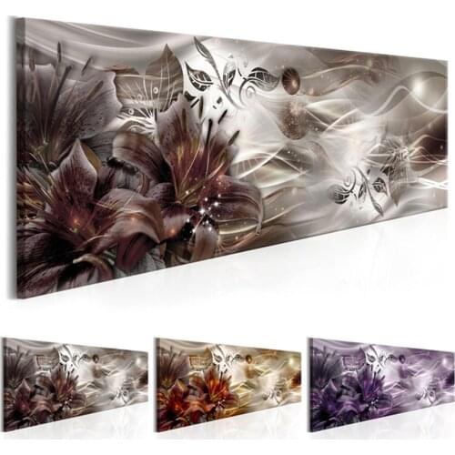 Modern Abstract Mosaic Painting diy diamond painting cross stitch Lilies Flower Full Resin square round drill Diamond Embroidery