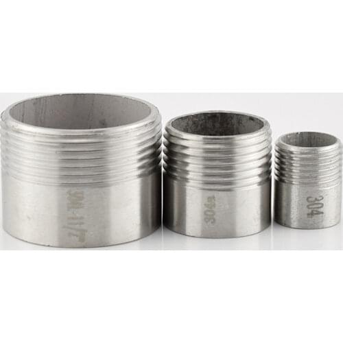 Butt Weld x 1/4" 3/8" 1/2" 3/4" 1" -2" NPT Male Coupler Connector Adapter Stainless 304 229 PSI Water Gas Oil