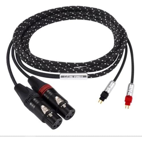 ZY-053 Fanmusic Cable Four-core twisted pair single crystal copper headset upgrade cable 2.5M for HD600 HD650 HD660S