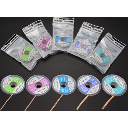 1.5M Length 1.5mm 2mm 2.5mm 3mm 3.5mm Width Desoldering Braid Welding Solder Remover Wick Wire Lead Cord Flux BGA Repair Tool