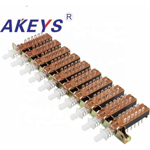 1PCS PBS-42H18-10 12PINS 10- wire Straight key switch Interlock switch