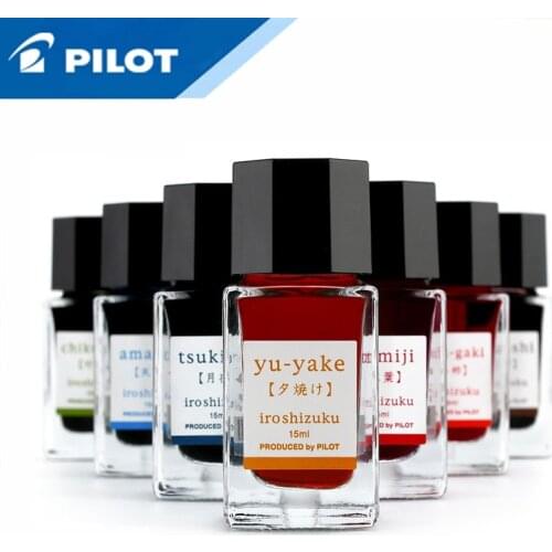 1pcs Japan Pilot Color Shizuku Ink INK-15 Gradient Color Iroshizuku Student 24 Color Vial 15ML Non-carbon Fountain Pen Color Ink