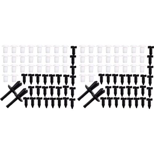 104Pcs/Set Car Door Card Trim Clips Fit for Land Rover Defender Nylon