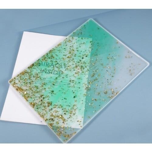 13MC Crystal Epoxy Resin Mold Writing Drawing Board Casting Silicone Mould DIY Crafts Jewelry Making Tools