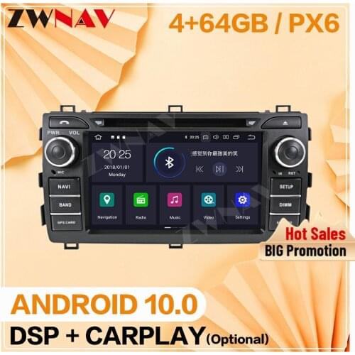 2 din 2013 2014 2015 For Toyota Auris Android 10 Multimedia player screen car video audio Radio GPS navi head unit auto stereo