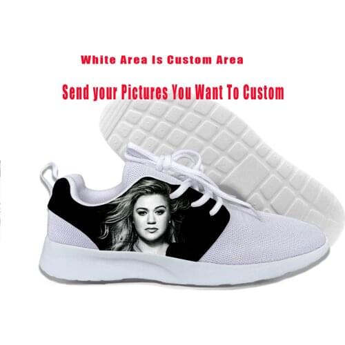 2019 Hot Cool Fashion Summer High Quality Sneakers Handiness Casual Shoes 3D Printed For Men Women Pop Music Kelly Clarkson