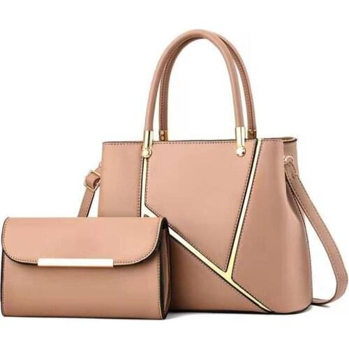 2021 New Pu Leather Womens Casual Handbag Fashion Two-piece Messenger Bag One-shoulder Portable Female Bag Purse Handbag Totes