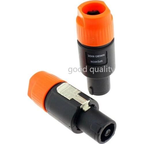 25pcs XLR Cable Connetor 4-pole Plug Speaker Audio Connector