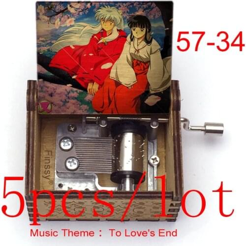 5pcs/lot 2021 newest InuYasha Sesshoumaru Kikyo Kagome music theme to loves end anime InuYasha movie cosplay fans kids gift toy
