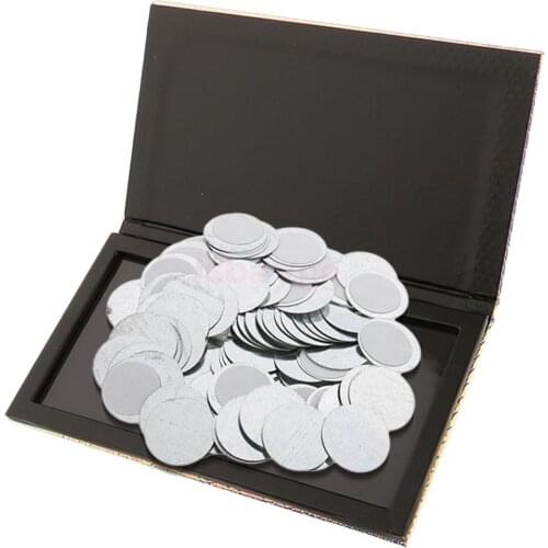 Large 1 Piece Empty Magnetic Eyeshadow Blush Pigment Brows Powder Palette with 100 Pieces Makeup Pans Container