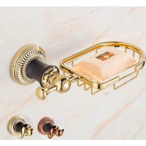 Bronze New European Antique Brass Soap Box Net Rack Dish Holder Toilet Modern Bathroom Fixture Hardware Set