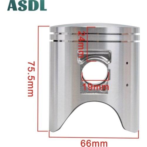 For CRM250 CRM 250 1989-1996 Piston and Rings STD 66mm