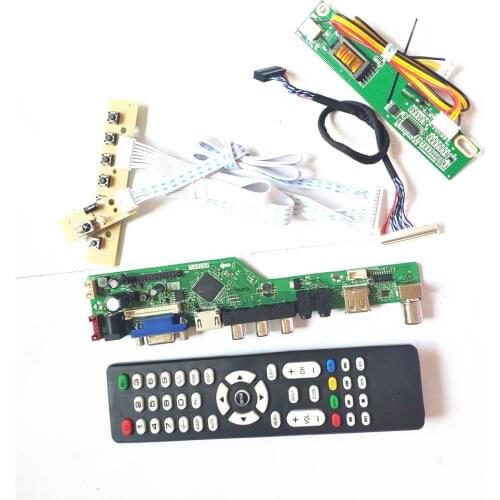 For N154I1-L08/L09 Remote+Inverter+keyboard VGA HDMI-Compatible AV USB RF 1CCFL 30Pin LVDS LCD T.V56 controller board