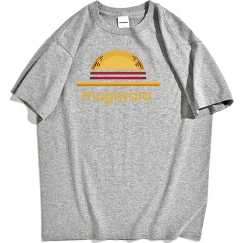 Mugiwara Straw Hat Man Printed Mens T-Shirt Simplicity Vintage Tshirt Cool Oversized T-Shirts Creativity Casual Man Clothes