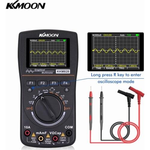 KKmoon HD Intelligent Graphical handheld Digital Multimeter Oscilloscope with 2.4 Inches 1MHz Bandwidth 2.5Msps Sampling Rate