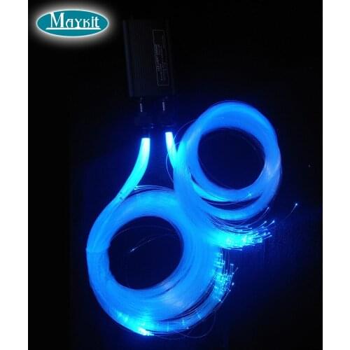Maykit 5 meter Fiber Cloud Fiber Optic Light with 32W RGBW LED Light Source Fiber Cable For Bar Club Cloud Audio Light