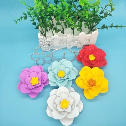 3 in 1 flower metal cutting mold, scrapbook, photo frame, photo album decoration, DIY, handmade art