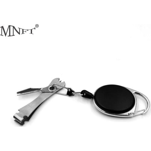 MNFT 3 in 1 Fly Fishing Clippers Line Nipper & Zinger Retractor & Eye Cleaner Quick Knot Tying Tools
