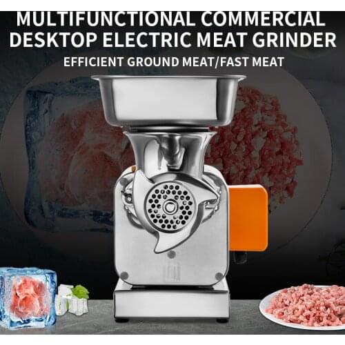 Multifunctional commercial desktop electric meat grinder, high-power automatic mincing frozen meat, vegetable mincer