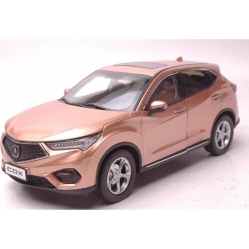 1:18 Diecast Model for Honda Acura CDX 2016 Gold SUV Alloy Toy Car Miniature Collection Gifts