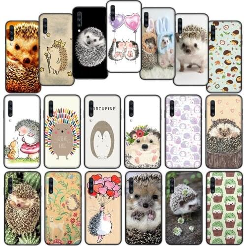 Hedgehog Soft Cover Case for Samsung Galaxy S20fe S21 Plus A02 A12 A32 A52 A72 F62 M02 M62 Ultra Cover