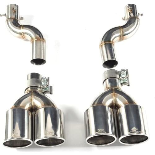 Stainless Steel Rear Bumper Exhaust Muffler Tips for Honda Civic 10th 2016 2017 2018 Car Rear Tail Muffler Exhaust Tips