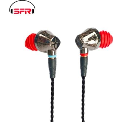 SENFER DT6 1DD 1BA Hybrid In Ear Earphone HIFI Running Sports Earplug Earbud Detachable Cable PT25 PT15 DT8 T2 ZST Free shipping