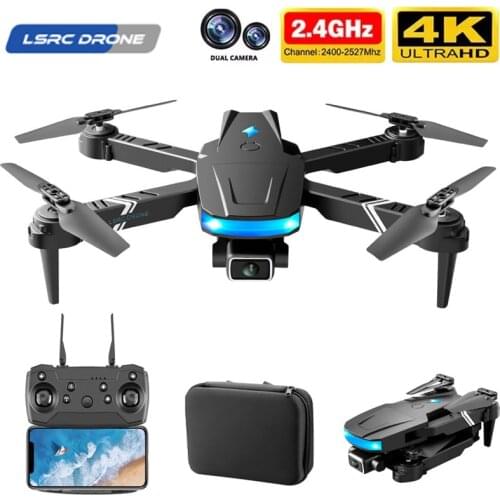 New LS878 Mini Drone 4K HD Wide Angle Dual Camera FPV Height Maintained RC Dron Foldable Quadcopter Helicopter Toy for Kids