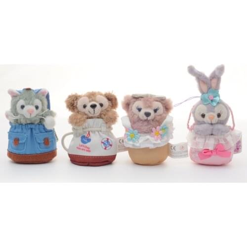 10CM Disney The New Duffy Stellalou ShellieMay Gelatoni Pouch Plush Doll Small Pendant Childrens Birthday Gifts