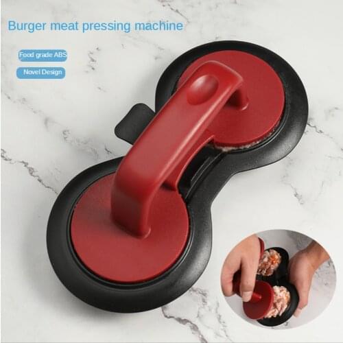 ABS Double Hole Burger Press Kitchen Burger Mold Meat Gadgets Kitchen Accessories Burger Maker Kitchen Gadgets Cooking Tools