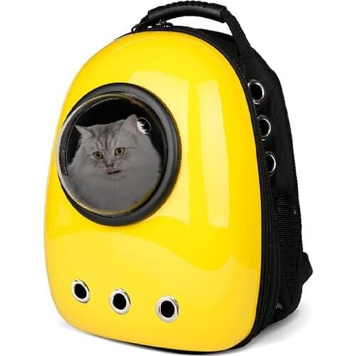 Pet Cat Carrier Bag Puppy Backpack Outdoor Portable Astronaut Cats Travel Bag Space Capsule Breathable Shoulder Bag Pet Supplies