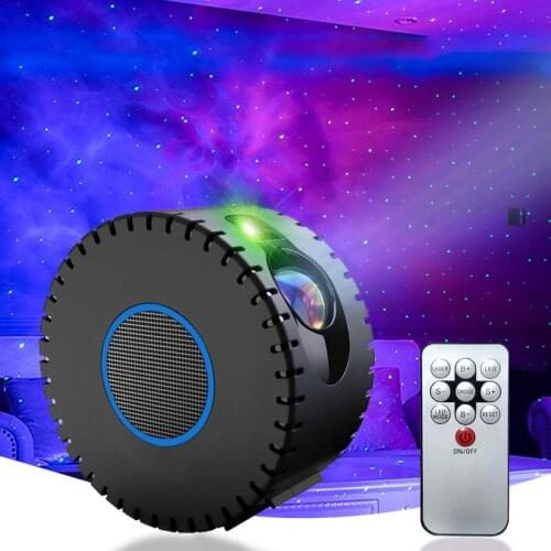 Galaxy Starry Sky LED Projector Lamp Christmas Colorful Remote Control Room Decor Atmosphere Party Wedding Night Light For Home