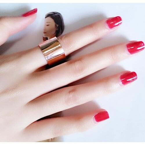 Opening Ring Rose Gold Color Titanium Steel Fashion Rings For Women