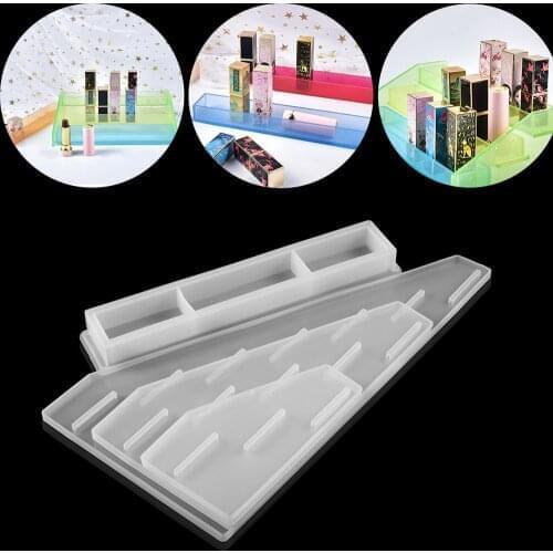 3 5 7 Layer Lipstick Storage Display Box Epoxy Resin Molds Cosmetic Storage For DIY Resin Epoxy Mold Silicone Jewelry Making