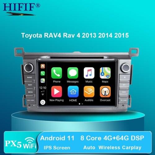 DSP IPS 2 Din Android 11 car multimedia dvd player GPS for Toyota RAV4 Rav 4 2013 2014 2015 2016 2017 2018 car radio Stereo OBD2