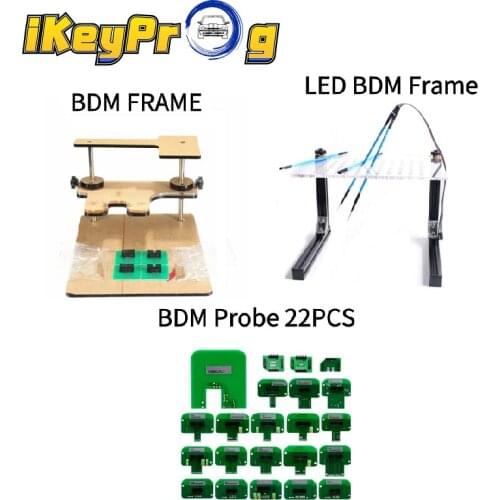 BDM Frame Testing for BDM100 Fgtech Chip Tunning with BDM Frame Master 22PCS BDM Adapters LED BDM Frame ECU Programming Tool