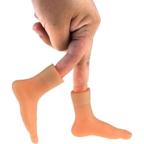 Free ship New Fun Mini rubber finger feet puppet of 2,4,6,12 left right finger toys favors for party bag pinata stock fillers
