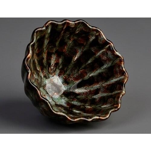 Tea Set Ceramic Tea Cup Individual Kung Fu Teacup Single Cup with Transmutation Glaze Crafts Ceramic Small Tea Bowl TC21010402