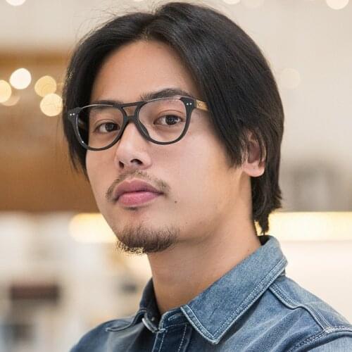 Wooden Pilot Glasses Frame Men Women Vintage Half Rim Eye Glasses Frame Optical Prescription Eyeglasses Frames Eyewear Oculos