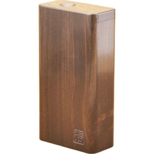 10 cigarette premium ebony wood cigarette box cases Hollow cigarette case 98*50*26mm