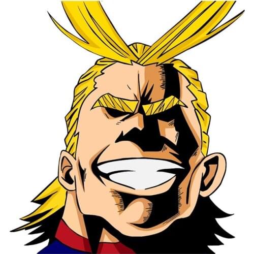 EARLFAMILY 13cm x 12.1cm for My Hero Academia Funny Car Stickers Scratch-Proof Car Body Decals Refrigerator Graffiti Decoration