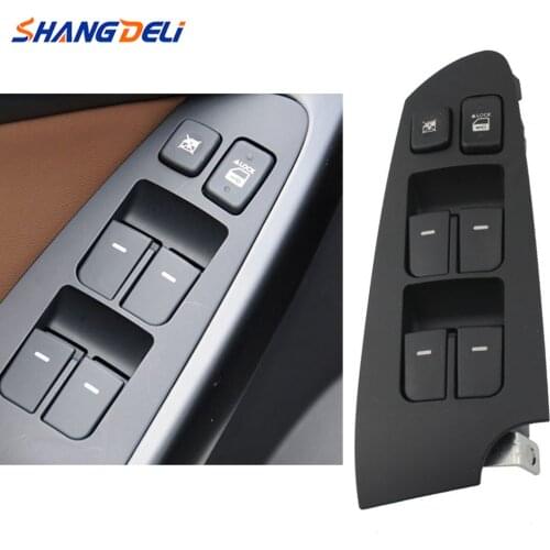 Front Left Drive Side Master Lifter Electric Window Control Switch Button with panel for KIA Forte Cerato 2010 2011 2012 2013