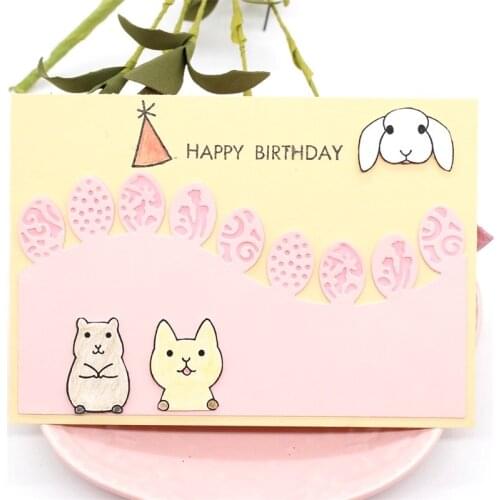 KLJUYP Egg Border Metal Cutting Dies Stencils for DIY Scrapbooking/photo album Decorative Embossing DIY Paper Cards